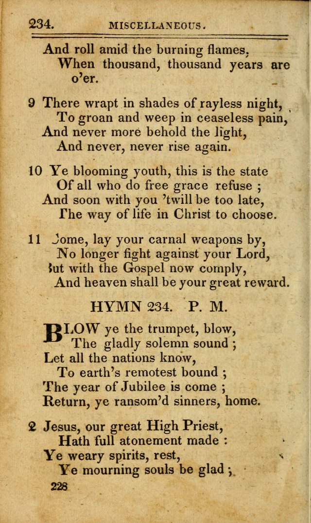 A Selection of Hymns: including a few originals, designed to aid the friends of  Zion in their private and social worship page 228