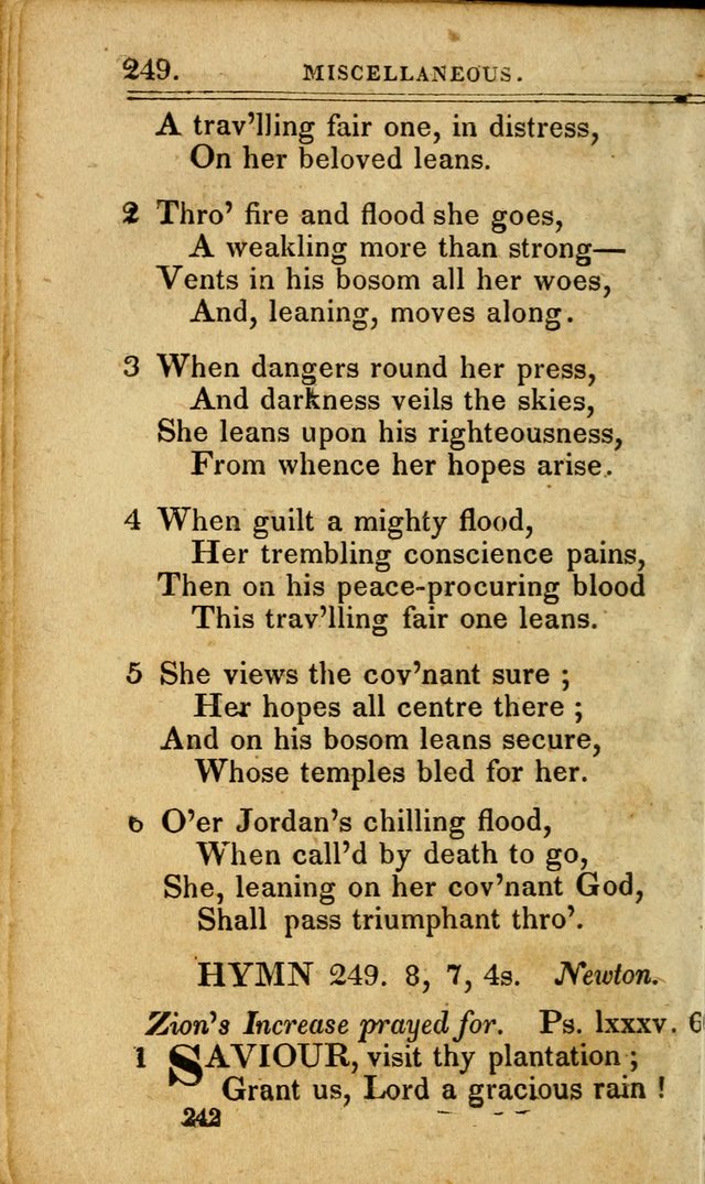 A Selection of Hymns: including a few originals, designed to aid the friends of  Zion in their private and social worship page 242