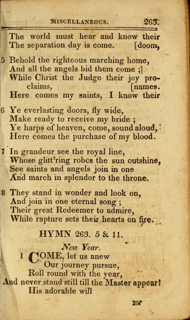 A Selection of Hymns: including a few originals, designed to aid the friends of  Zion in their private and social worship page 257
