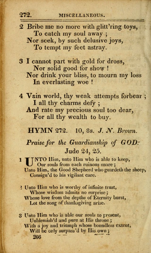 A Selection of Hymns: including a few originals, designed to aid the friends of  Zion in their private and social worship page 266