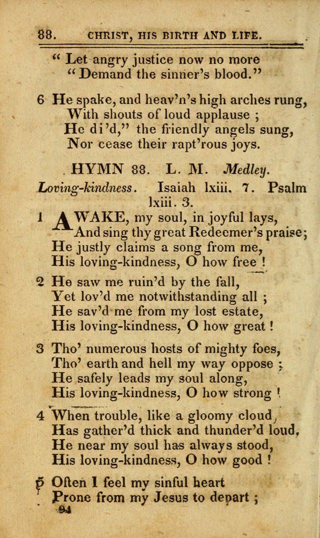 A Selection of Hymns: including a few originals, designed to aid the friends of  Zion in their private and social worship page 94