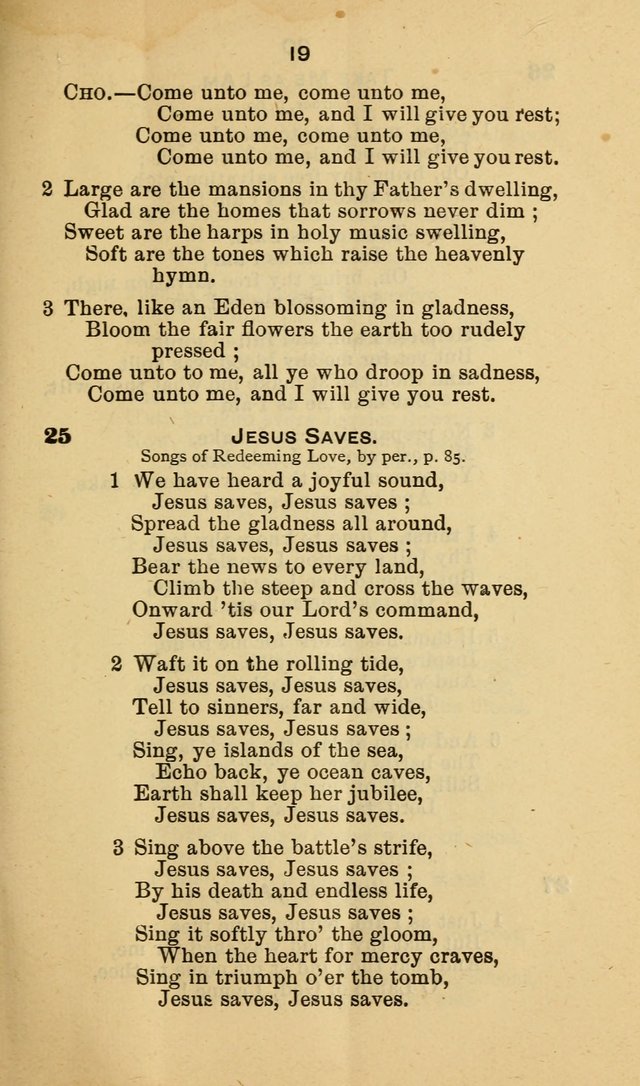 Selection of Hymns, for the use of the first M. E. Church, Cape May City page 20