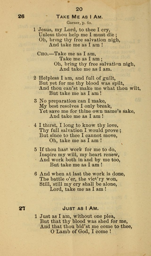 Selection of Hymns, for the use of the first M. E. Church, Cape May City page 21