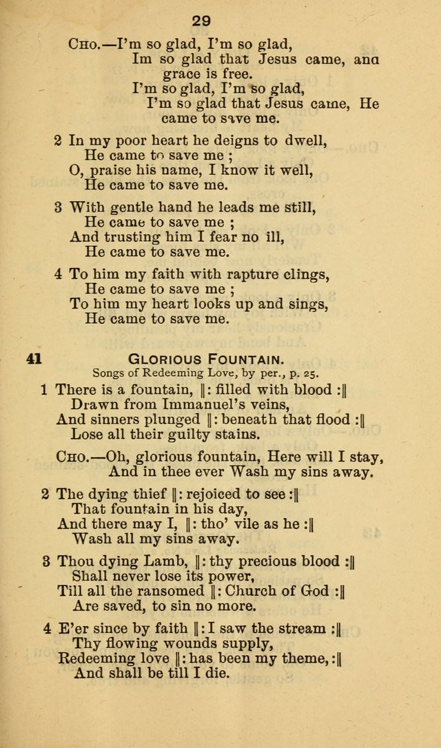 Selection of Hymns, for the use of the first M. E. Church, Cape May City page 30