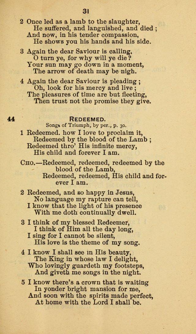 Selection of Hymns, for the use of the first M. E. Church, Cape May City page 32