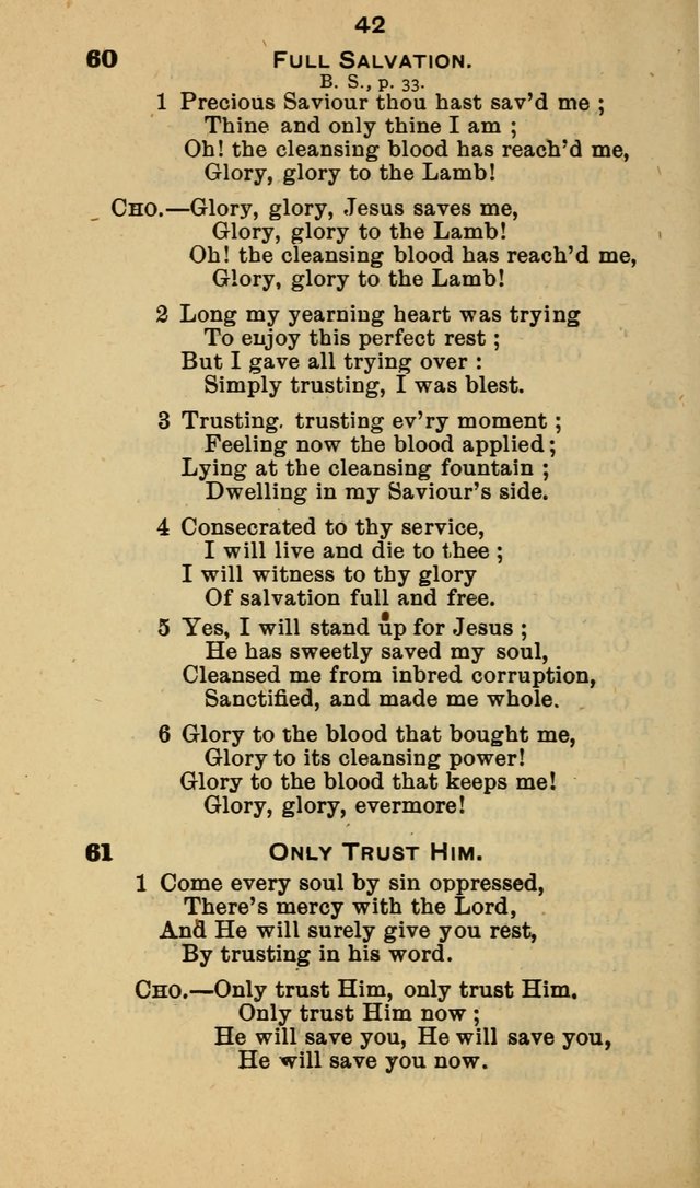 Selection of Hymns, for the use of the first M. E. Church, Cape May City page 43