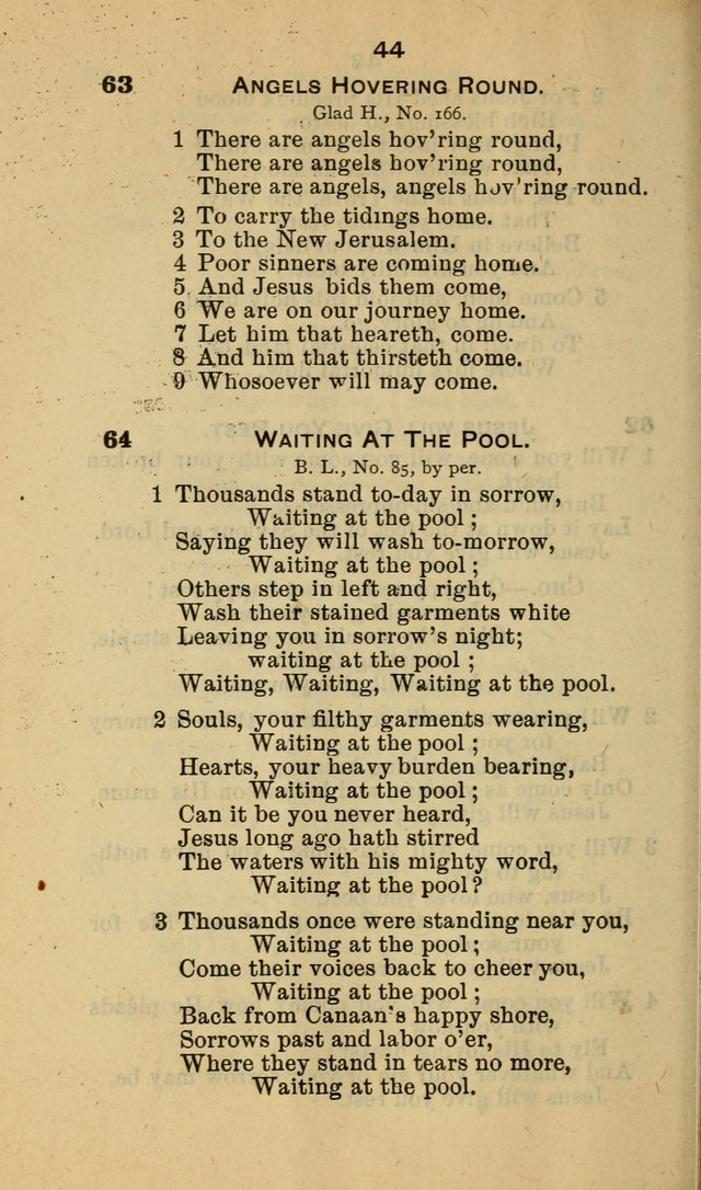 Selection of Hymns, for the use of the first M. E. Church, Cape May City page 45