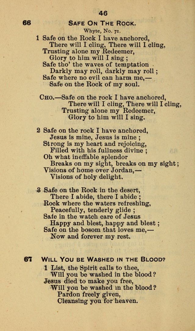 Selection of Hymns, for the use of the first M. E. Church, Cape May City page 47