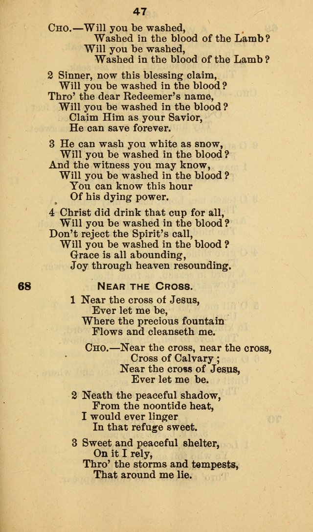 Selection of Hymns, for the use of the first M. E. Church, Cape May City page 48