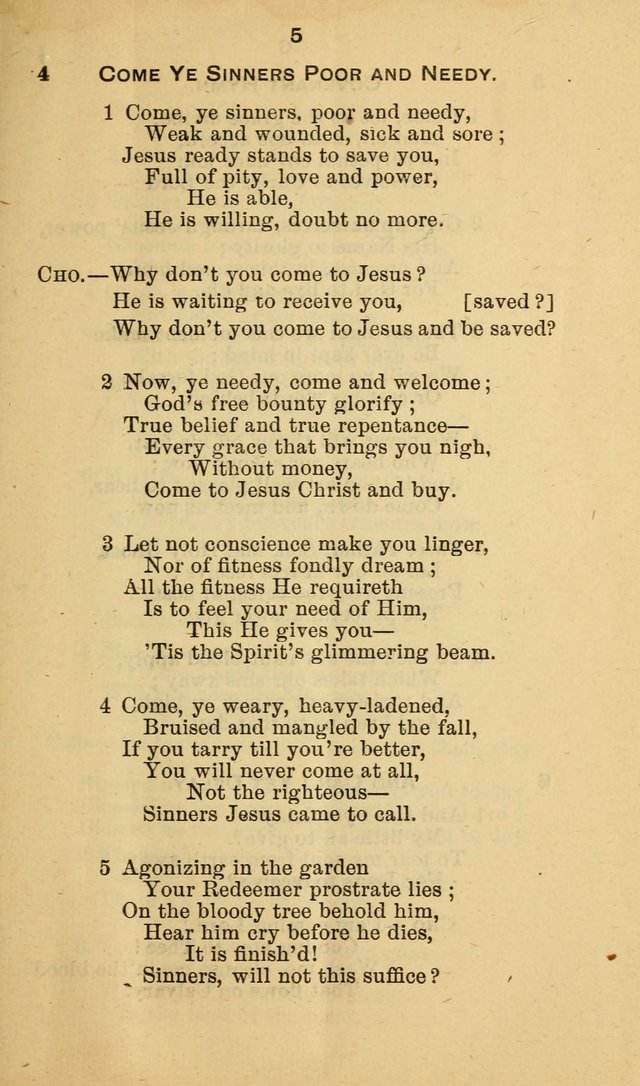 Selection of Hymns, for the use of the first M. E. Church, Cape May City page 6