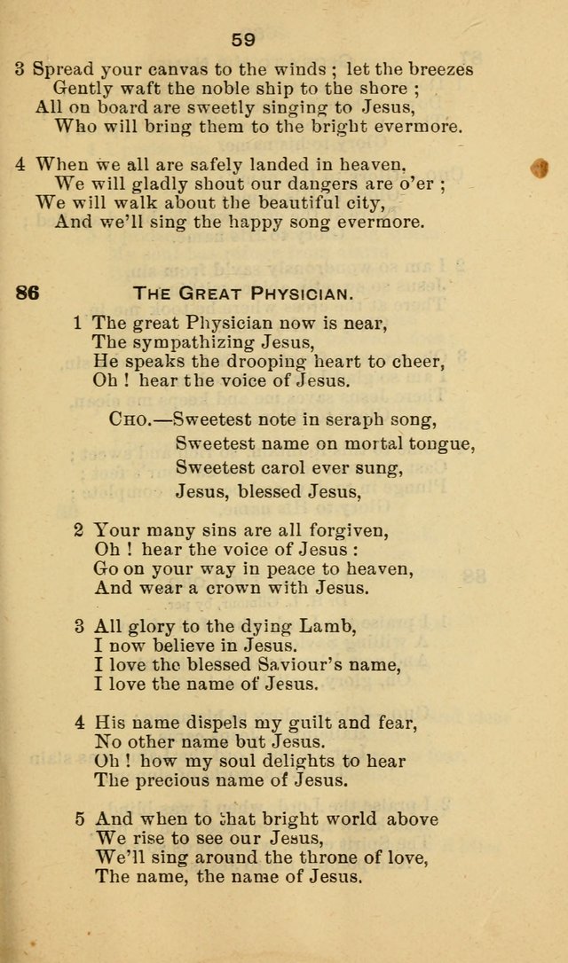 Selection of Hymns, for the use of the first M. E. Church, Cape May City page 60