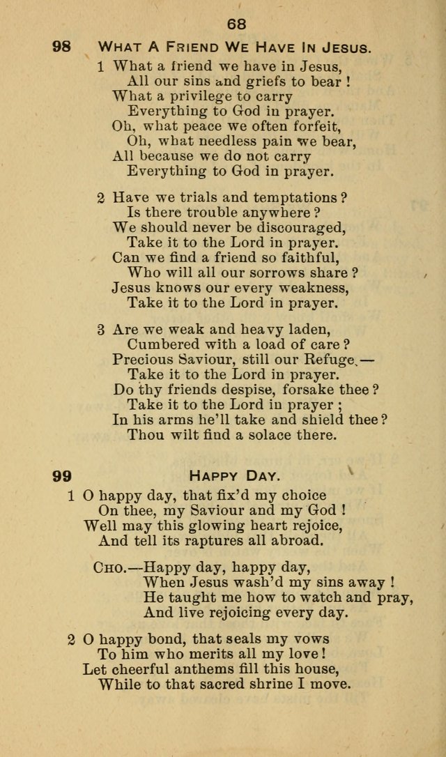 Selection of Hymns, for the use of the first M. E. Church, Cape May City page 69
