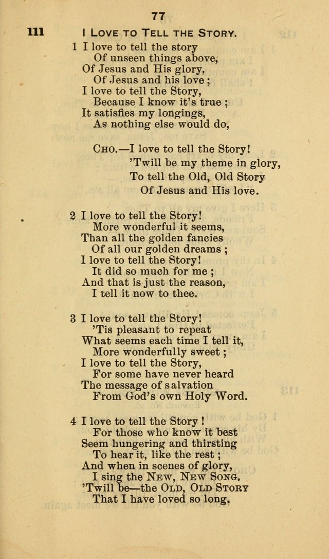 Selection of Hymns, for the use of the first M. E. Church, Cape May City page 78