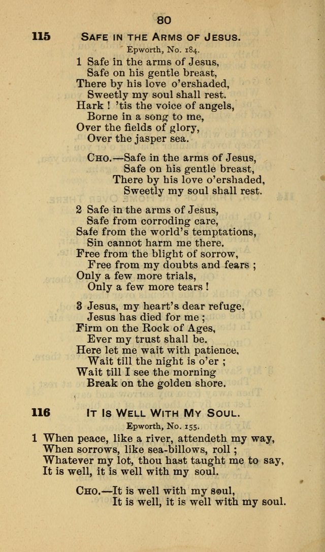 Selection of Hymns, for the use of the first M. E. Church, Cape May City page 81