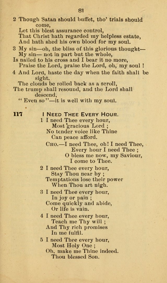 Selection of Hymns, for the use of the first M. E. Church, Cape May City page 82