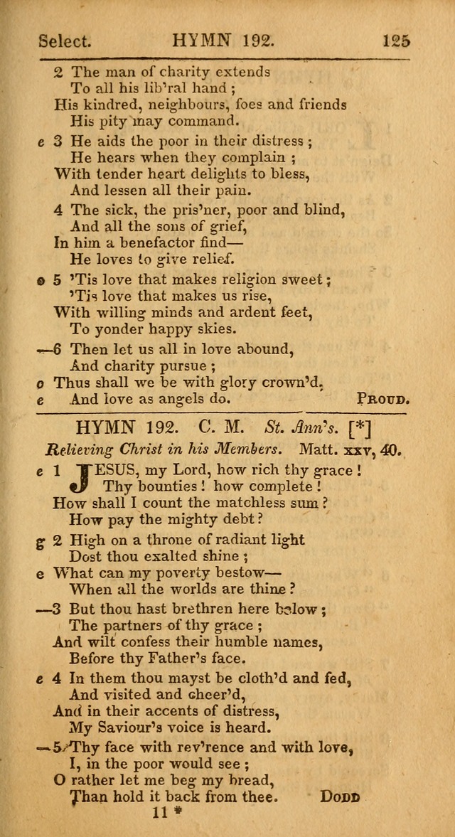 Select Hymns from Other Authors, Selected Harmony Together with Directions for Musical Expression. 2nd ed. page 125