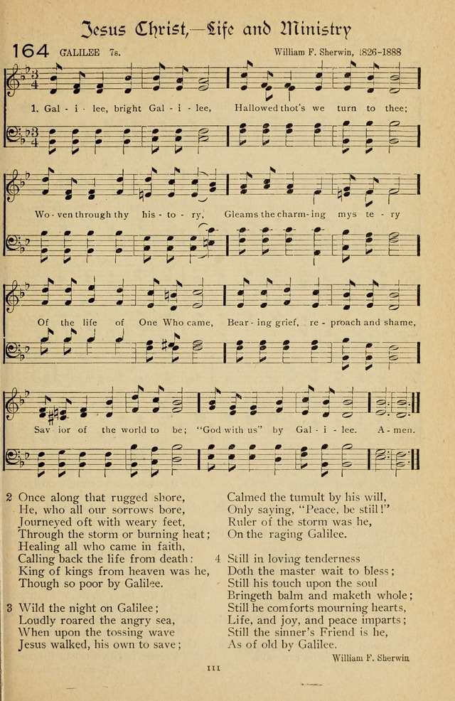 The Sanctuary Hymnal, published by Order of the General Conference of the United Brethren in Christ page 112