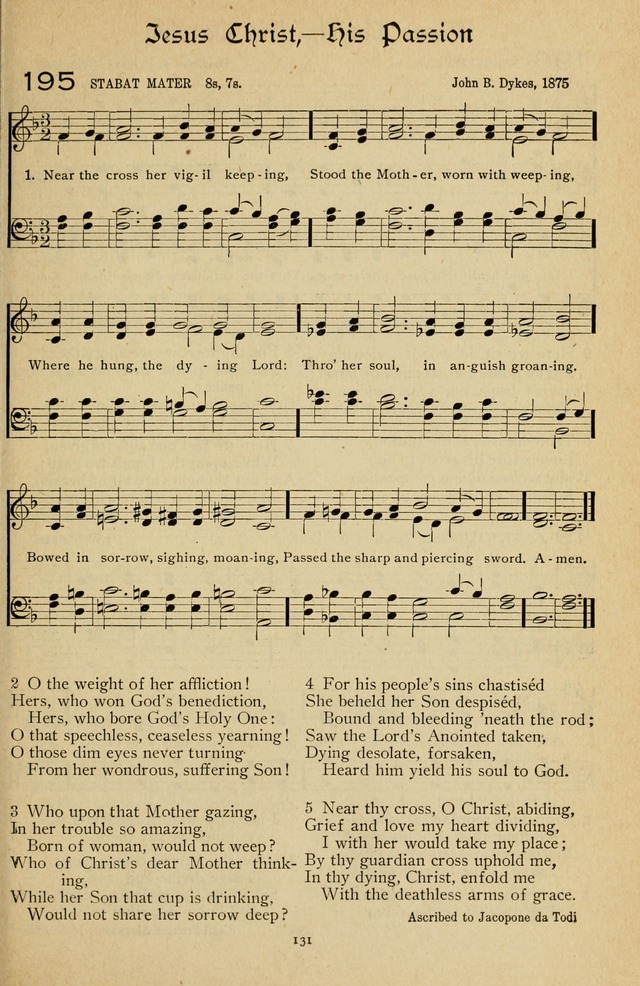 The Sanctuary Hymnal, published by Order of the General Conference of the United Brethren in Christ page 132