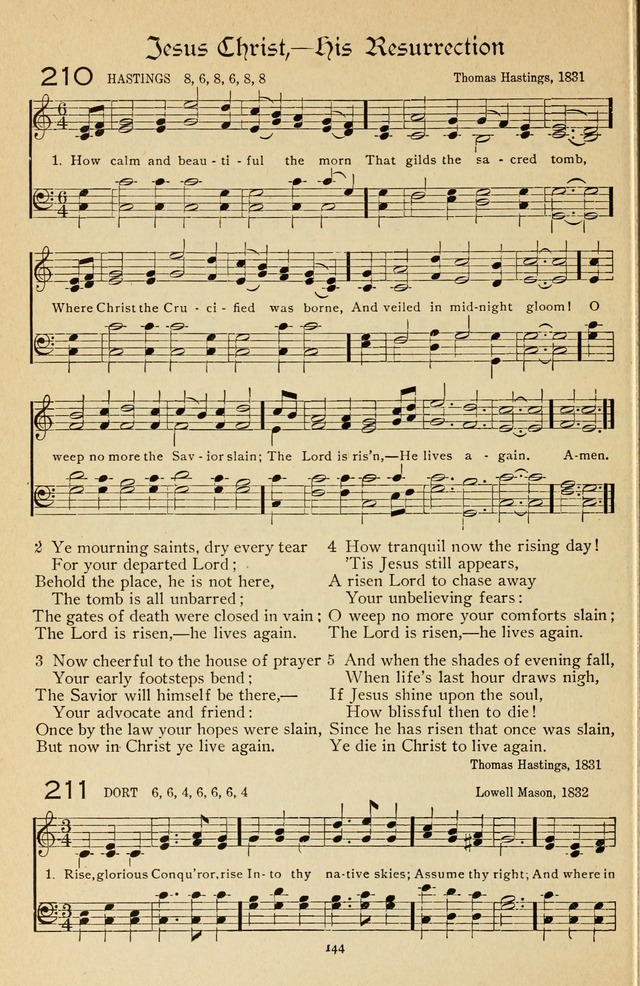 The Sanctuary Hymnal, published by Order of the General Conference of the United Brethren in Christ page 145