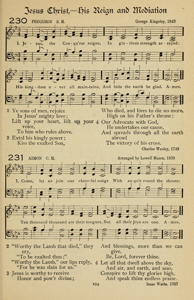 The Sanctuary Hymnal, published by Order of the General Conference of the United Brethren in Christ page 160