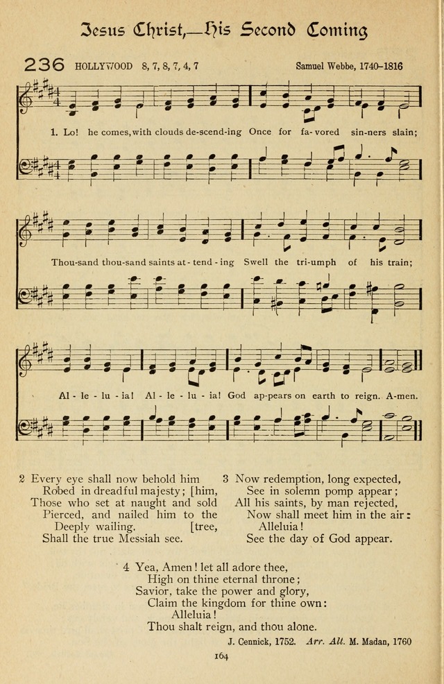 The Sanctuary Hymnal, published by Order of the General Conference of the United Brethren in Christ page 165