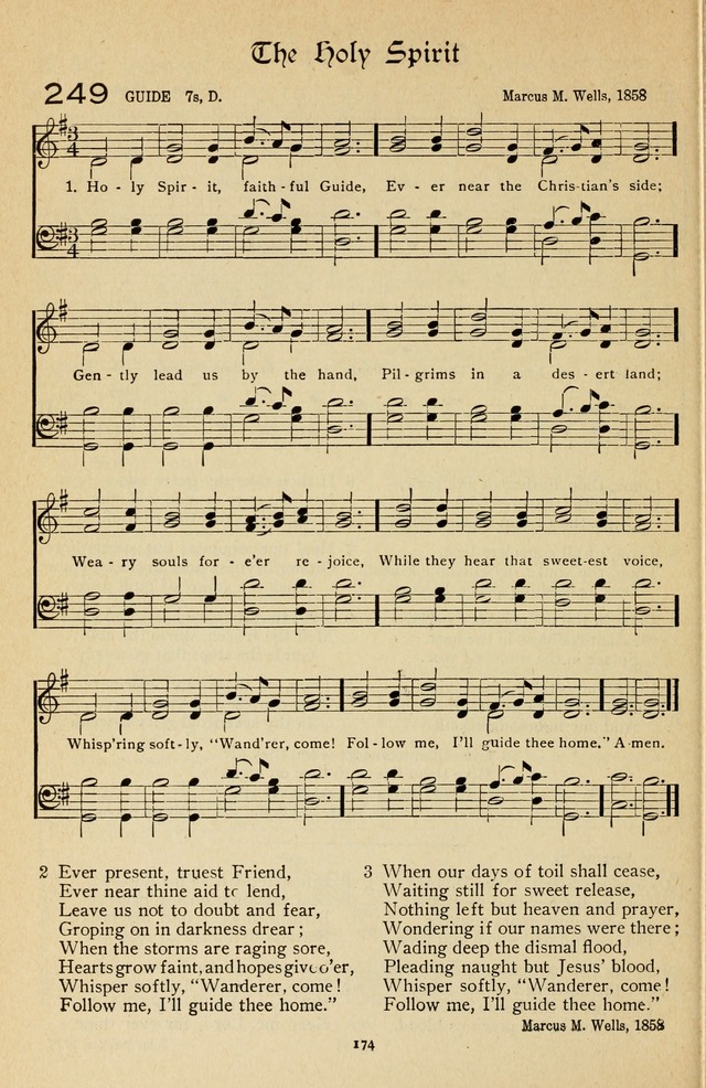 The Sanctuary Hymnal, published by Order of the General Conference of the United Brethren in Christ page 175