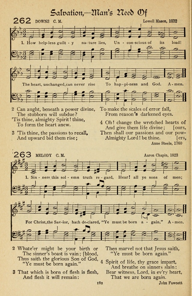 The Sanctuary Hymnal, published by Order of the General Conference of the United Brethren in Christ page 183