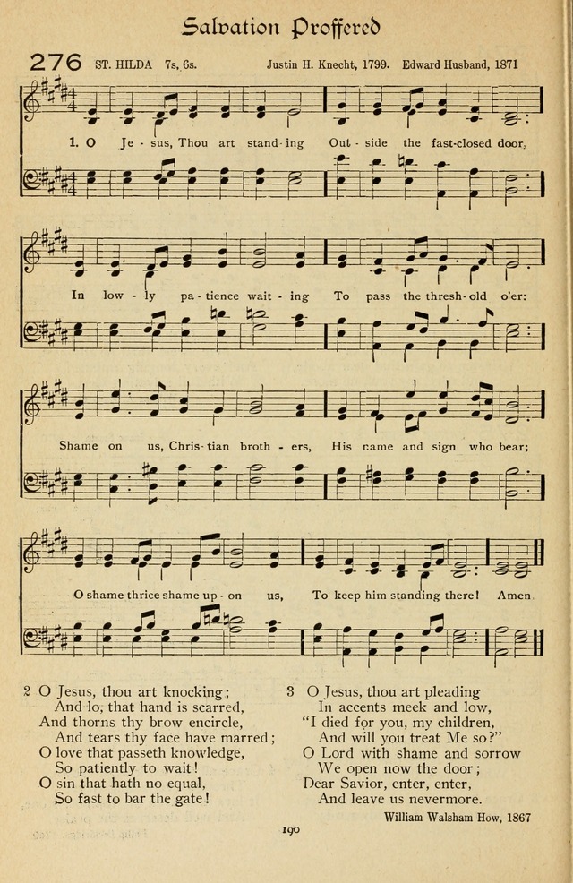 The Sanctuary Hymnal, published by Order of the General Conference of the United Brethren in Christ page 191