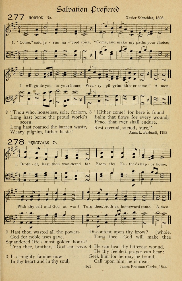 The Sanctuary Hymnal, published by Order of the General Conference of the United Brethren in Christ page 192