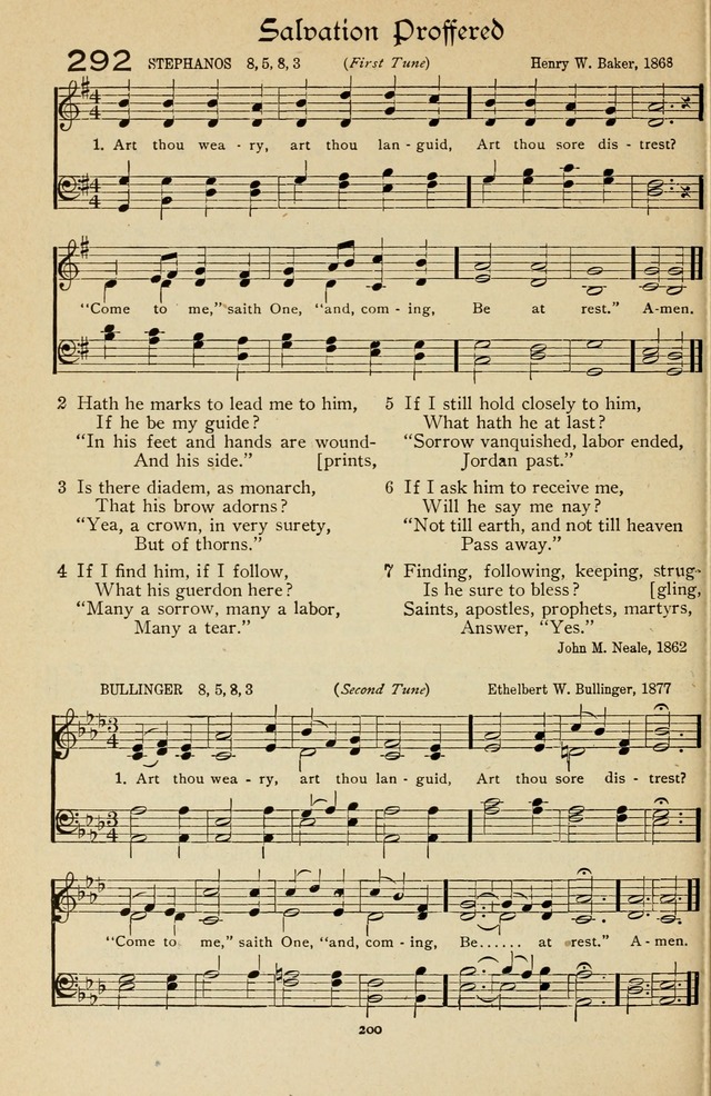 The Sanctuary Hymnal, published by Order of the General Conference of the United Brethren in Christ page 201