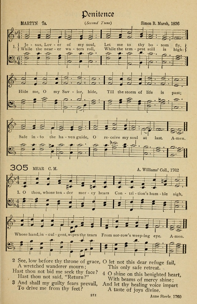 The Sanctuary Hymnal, published by Order of the General Conference of the United Brethren in Christ page 212
