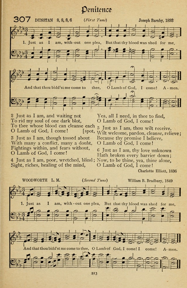 The Sanctuary Hymnal, published by Order of the General Conference of the United Brethren in Christ page 214