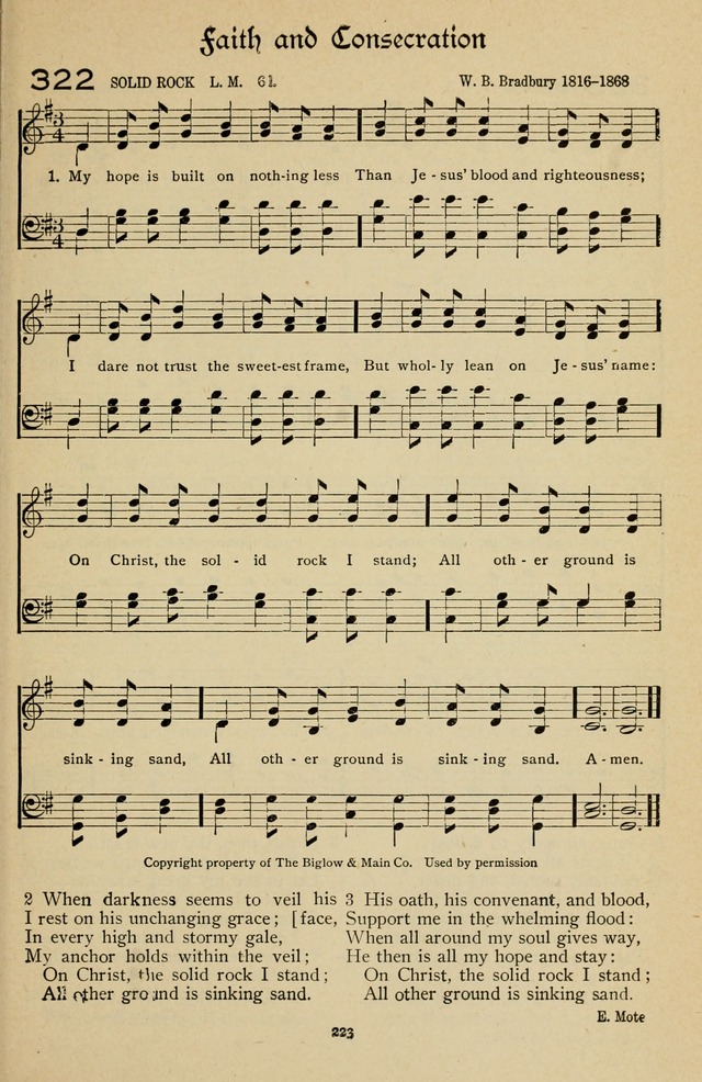 The Sanctuary Hymnal, published by Order of the General Conference of the United Brethren in Christ page 224