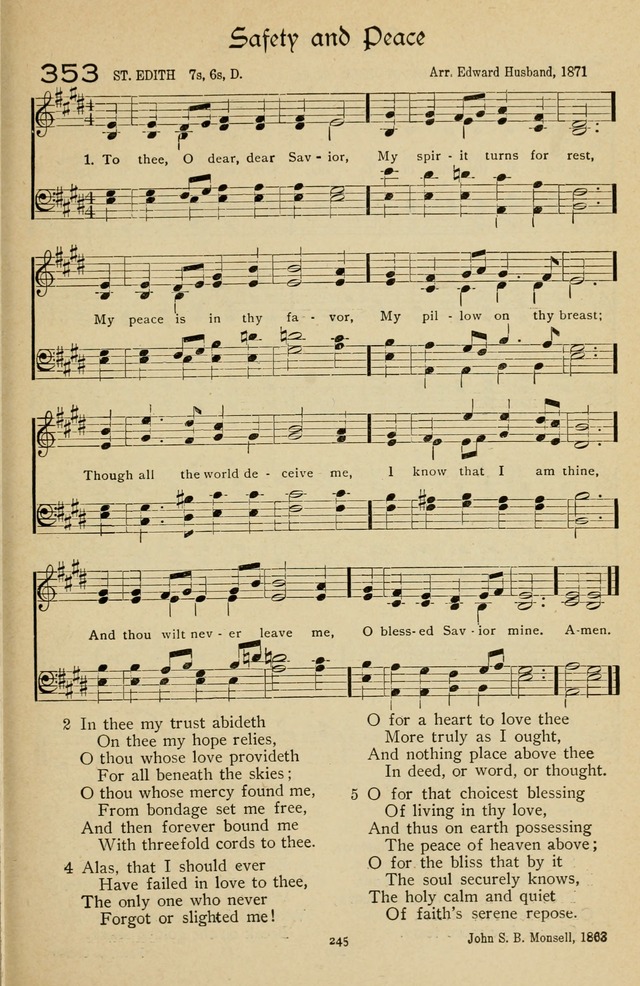 The Sanctuary Hymnal, published by Order of the General Conference of the United Brethren in Christ page 246
