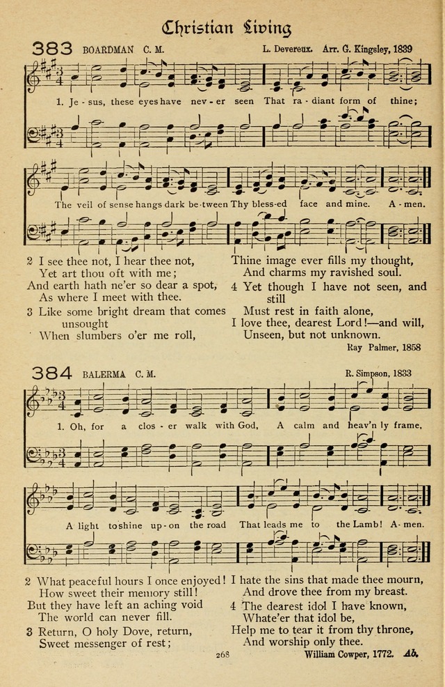 The Sanctuary Hymnal, published by Order of the General Conference of the United Brethren in Christ page 269