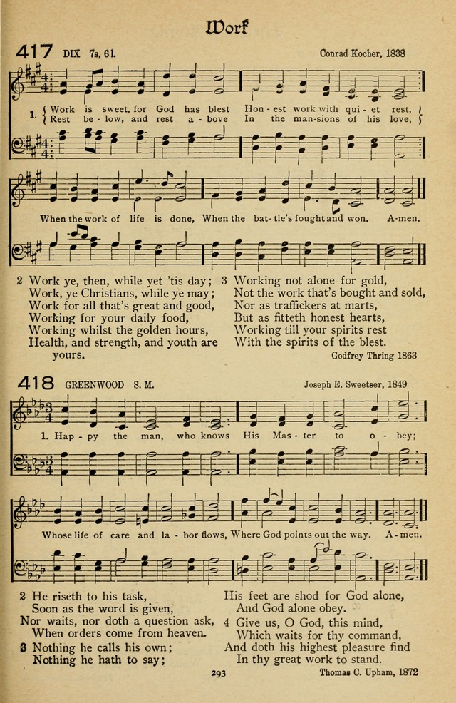 The Sanctuary Hymnal, published by Order of the General Conference of the United Brethren in Christ page 294