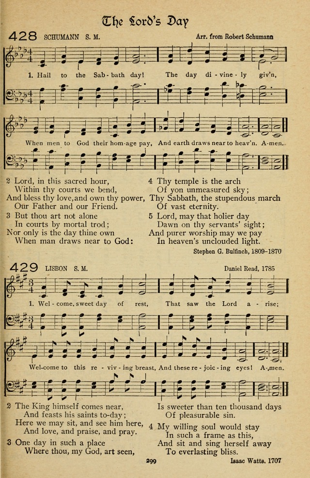 The Sanctuary Hymnal, published by Order of the General Conference of the United Brethren in Christ page 300