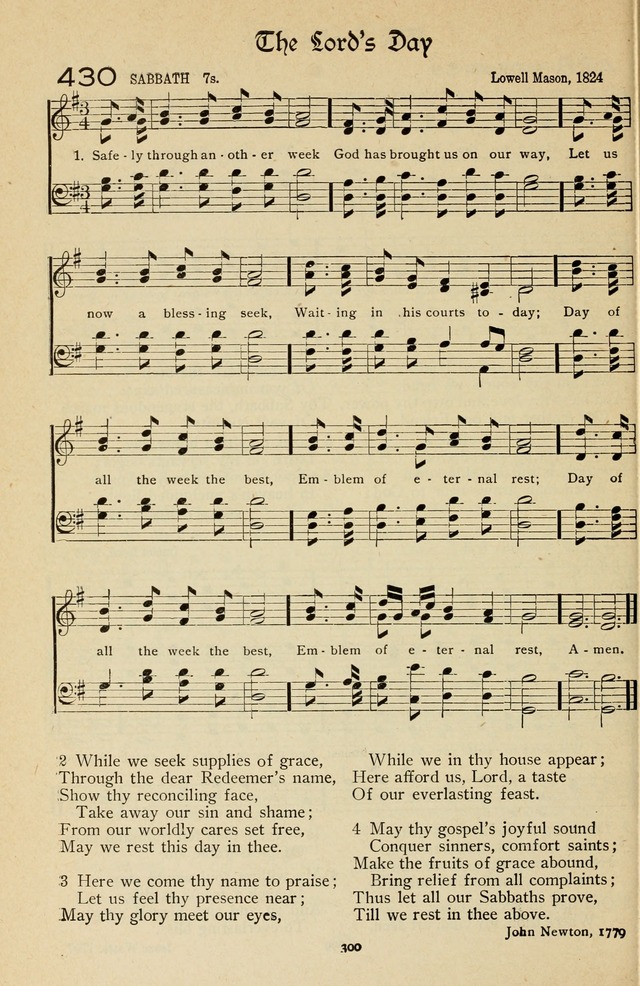 The Sanctuary Hymnal, published by Order of the General Conference of the United Brethren in Christ page 301