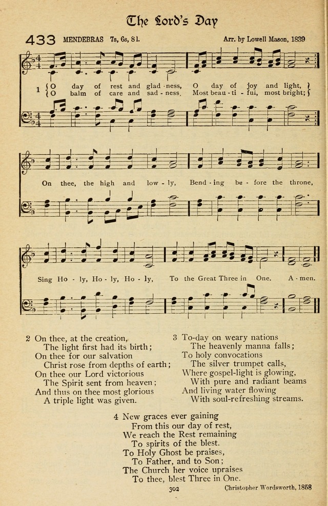 The Sanctuary Hymnal, published by Order of the General Conference of the United Brethren in Christ page 303
