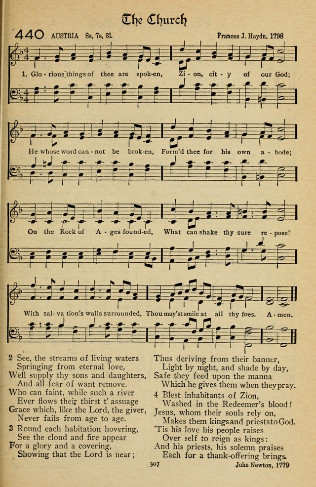 The Sanctuary Hymnal, published by Order of the General Conference of the United Brethren in Christ page 308