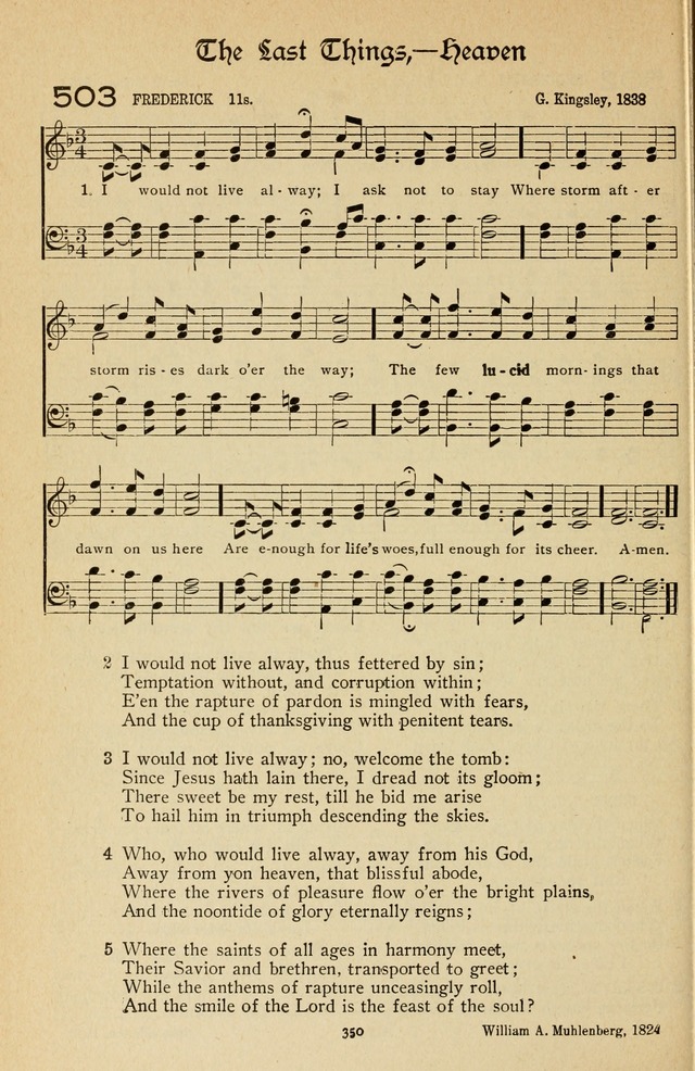 The Sanctuary Hymnal, published by Order of the General Conference of the United Brethren in Christ page 351