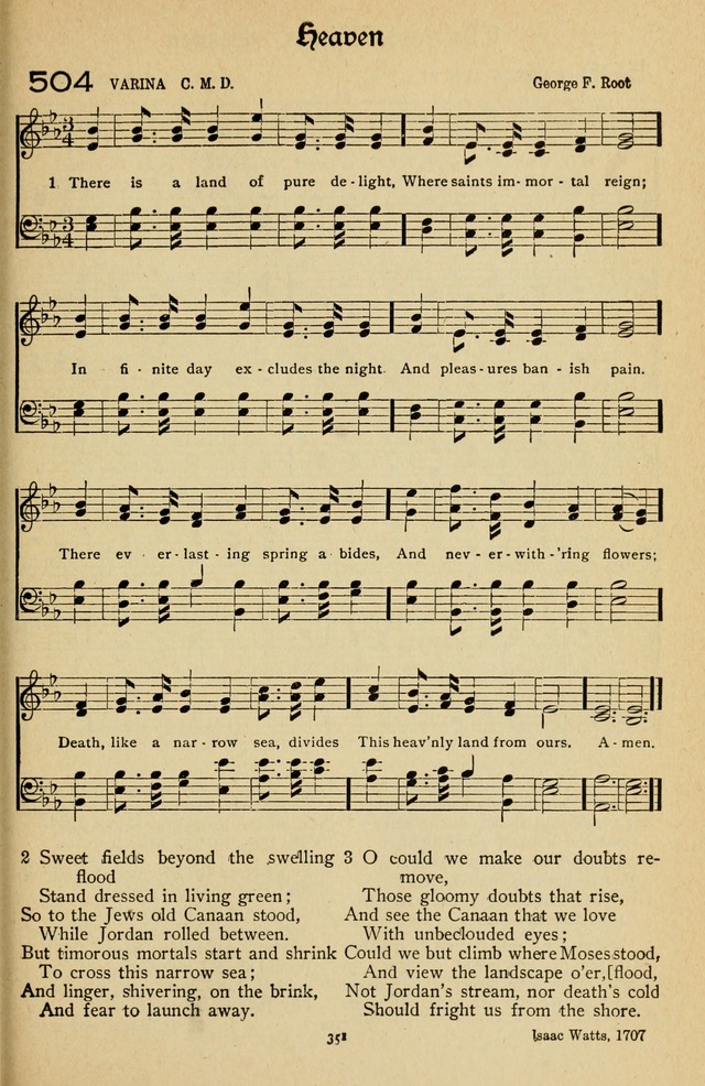 The Sanctuary Hymnal, published by Order of the General Conference of the United Brethren in Christ page 352