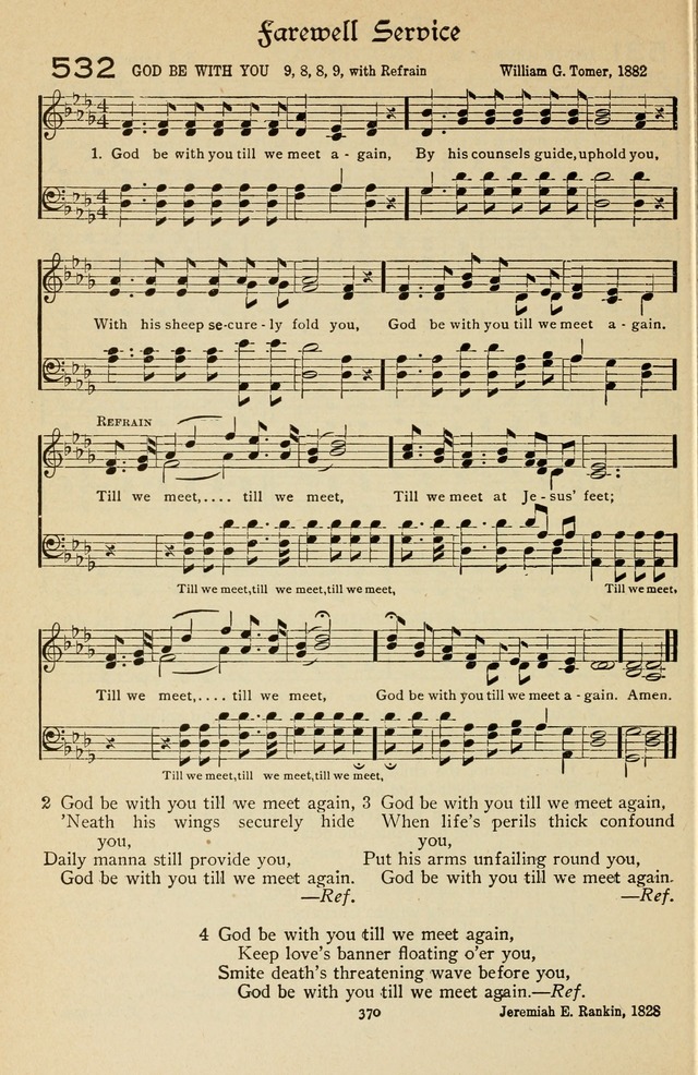 The Sanctuary Hymnal, published by Order of the General Conference of the United Brethren in Christ page 371