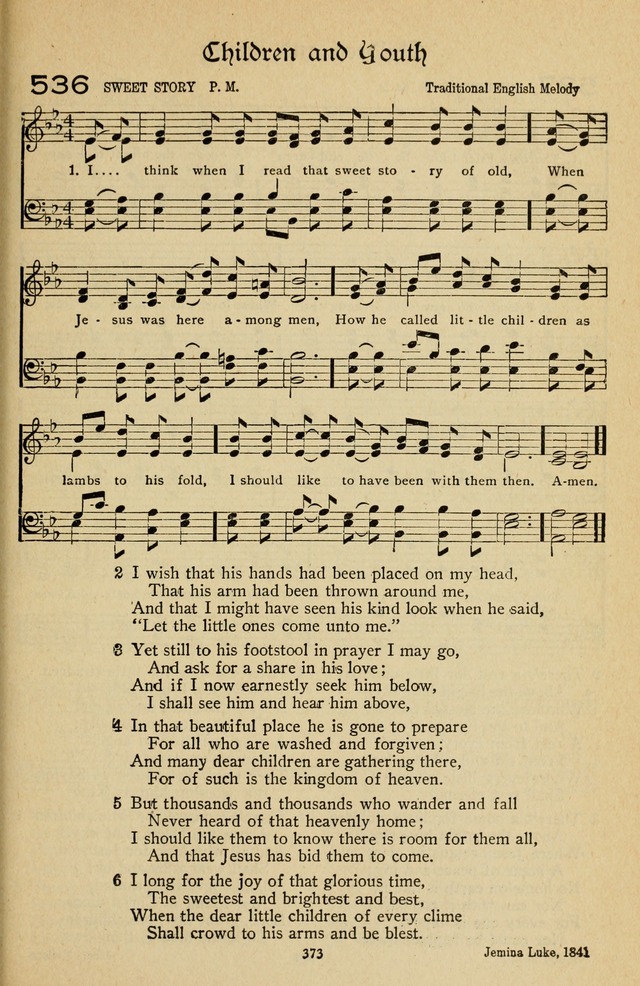 The Sanctuary Hymnal, published by Order of the General Conference of the United Brethren in Christ page 374