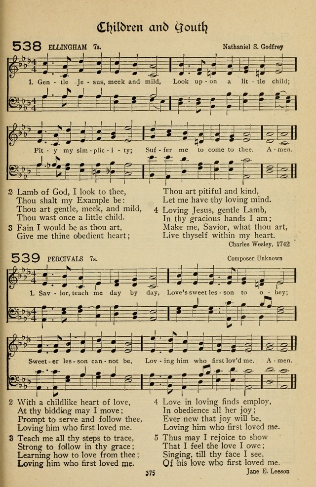 The Sanctuary Hymnal, published by Order of the General Conference of the United Brethren in Christ page 376