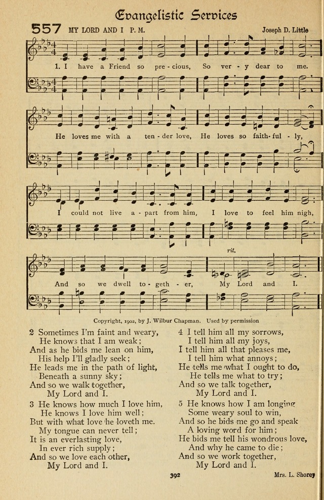 The Sanctuary Hymnal, published by Order of the General Conference of the United Brethren in Christ page 393