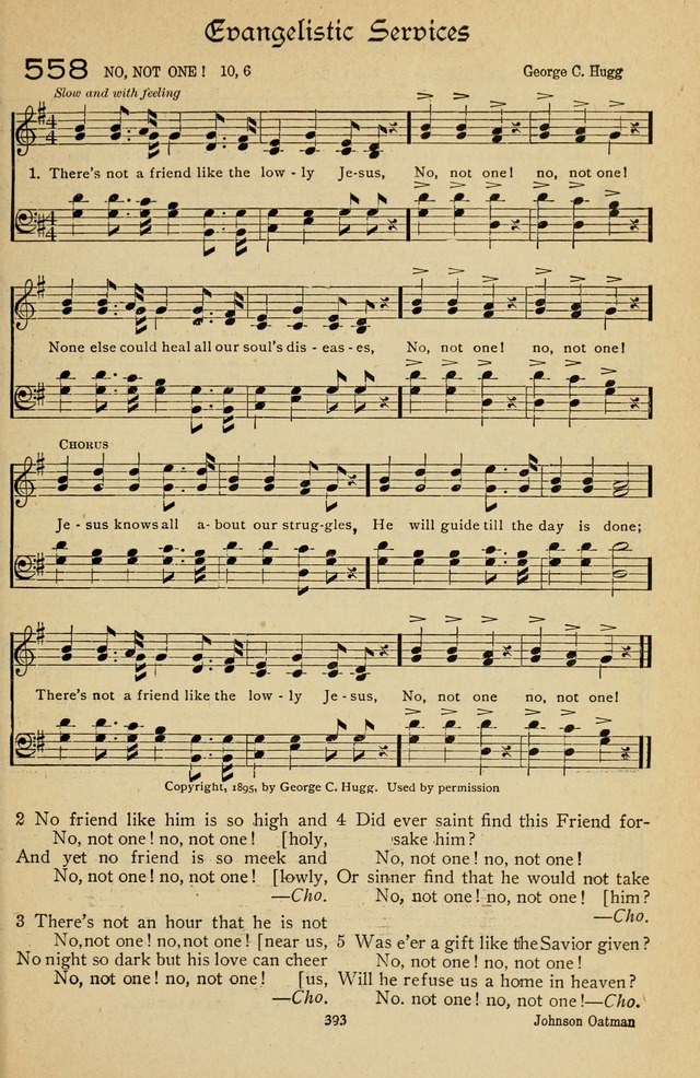 The Sanctuary Hymnal, published by Order of the General Conference of the United Brethren in Christ page 394