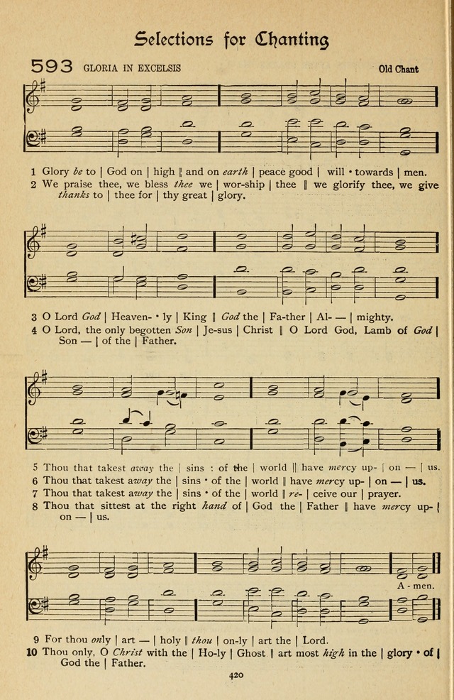 The Sanctuary Hymnal, published by Order of the General Conference of the United Brethren in Christ page 421