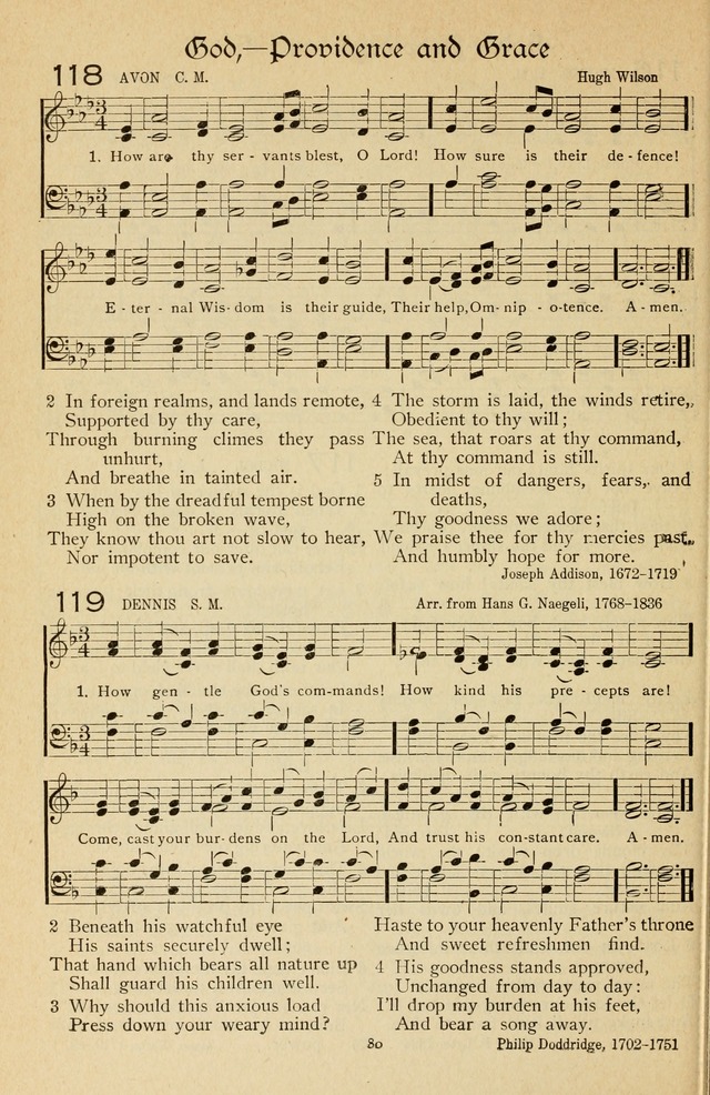 The Sanctuary Hymnal, published by Order of the General Conference of the United Brethren in Christ page 81