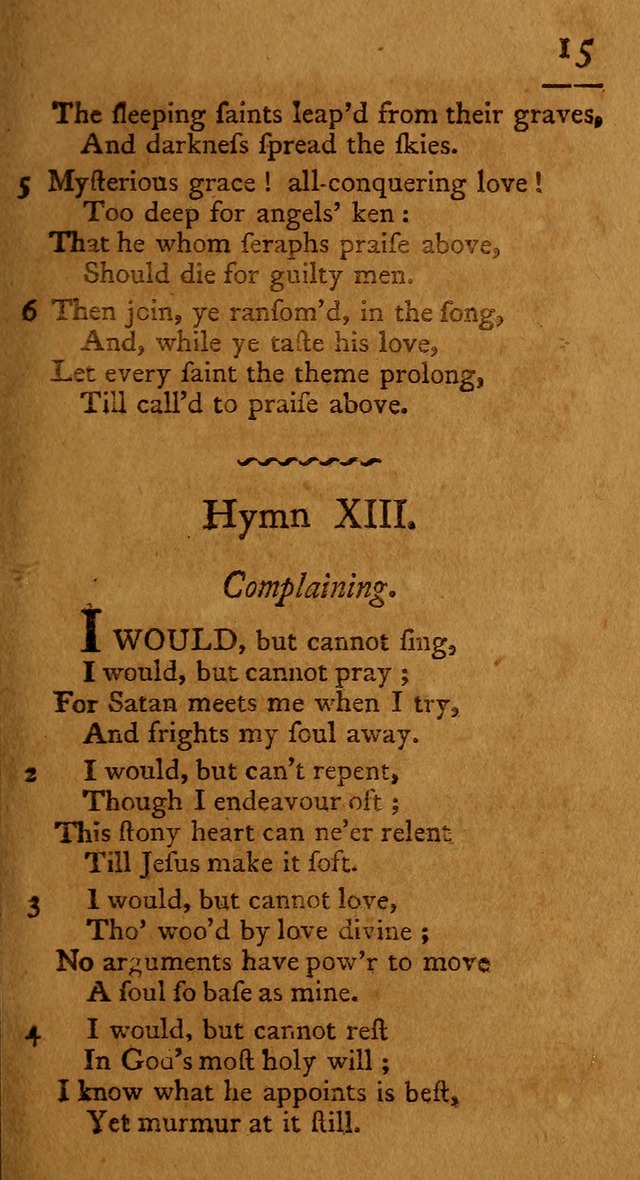 Society hymns, original and selected on evangelical and experimental subjects page 18